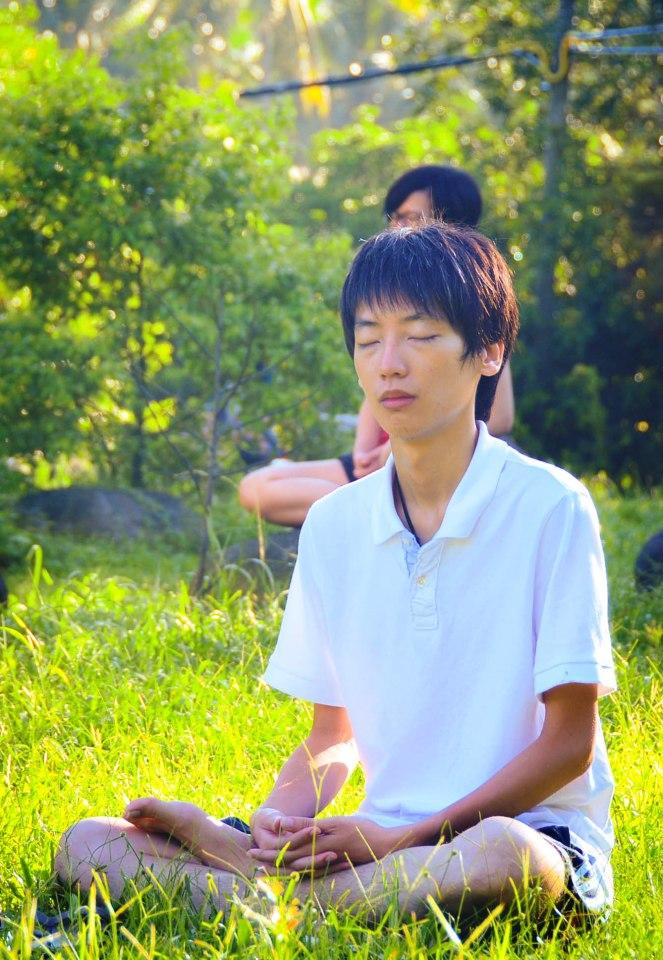 在自然環境中靜坐